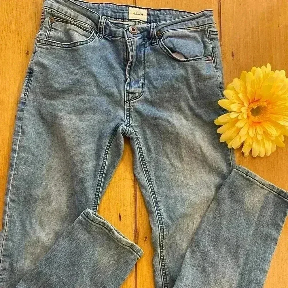 Hudson girl skinny light blue jeans  size‎ 14